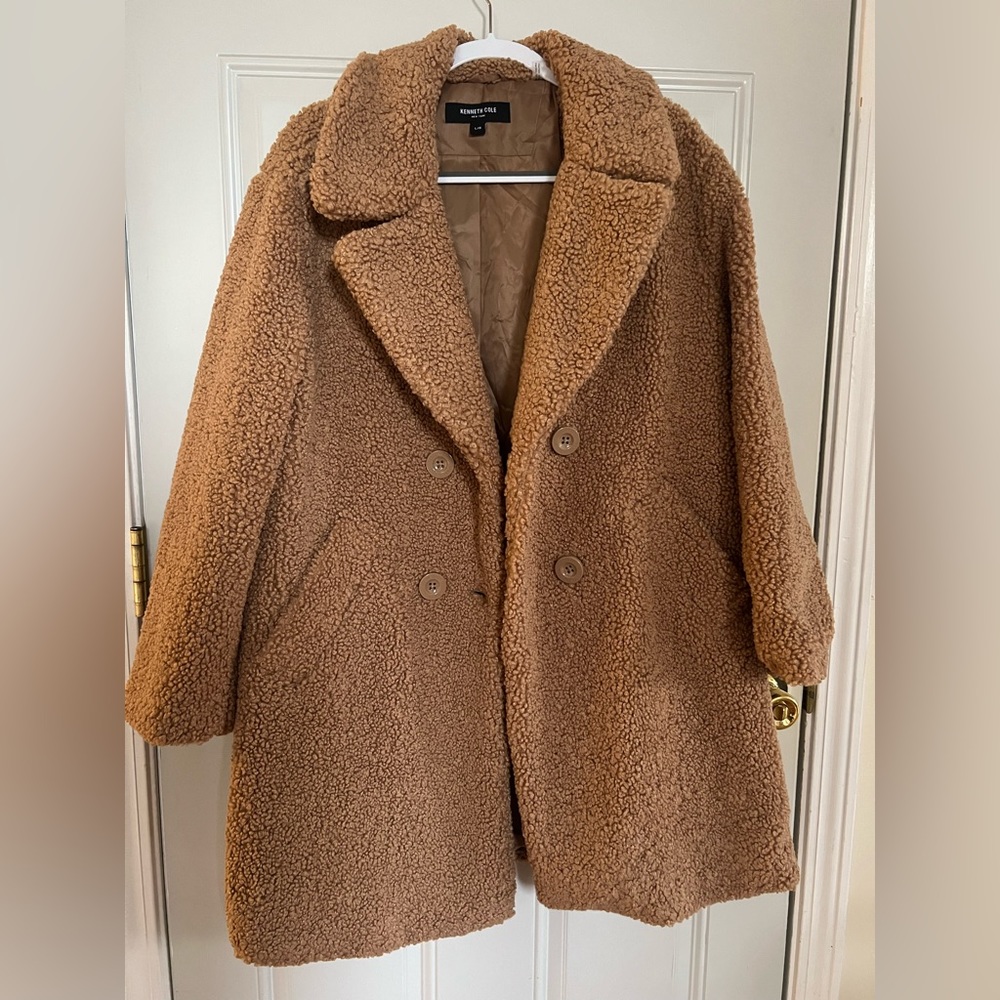 Kenneth Cole Faux Fur Teddy Coat